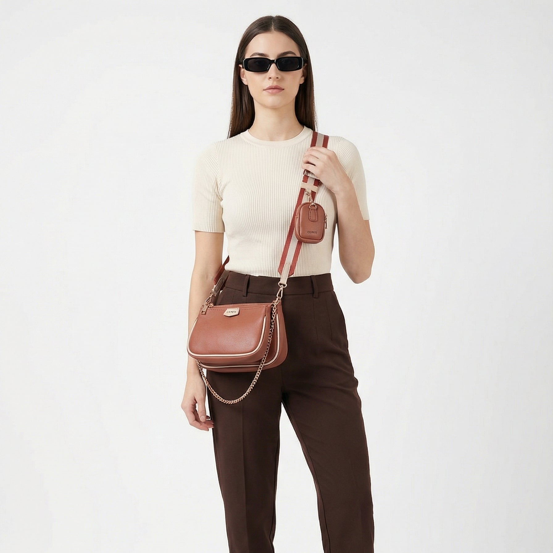 Kylie Double Crossbody Bag