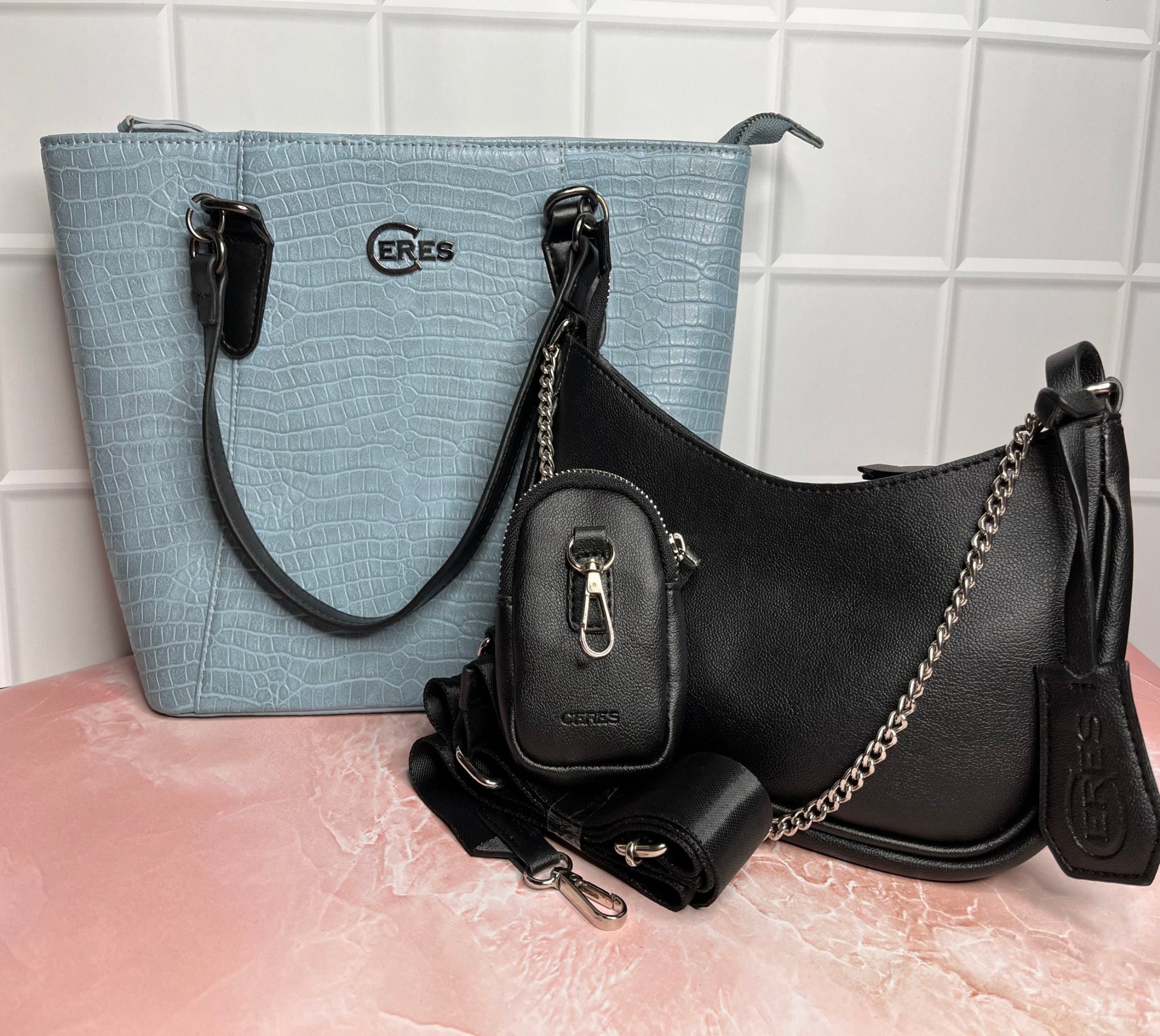 Set of Nora Crossbody Victoria Tote - Main Image